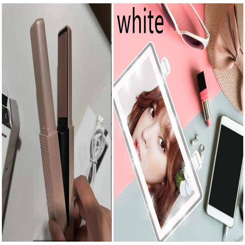 Mini USB Cordless Hair Straightener & Curler