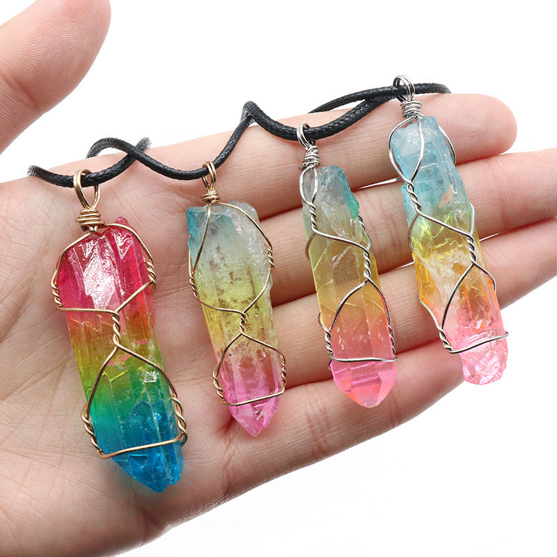 Crystal Tree of Life Pendant Necklace