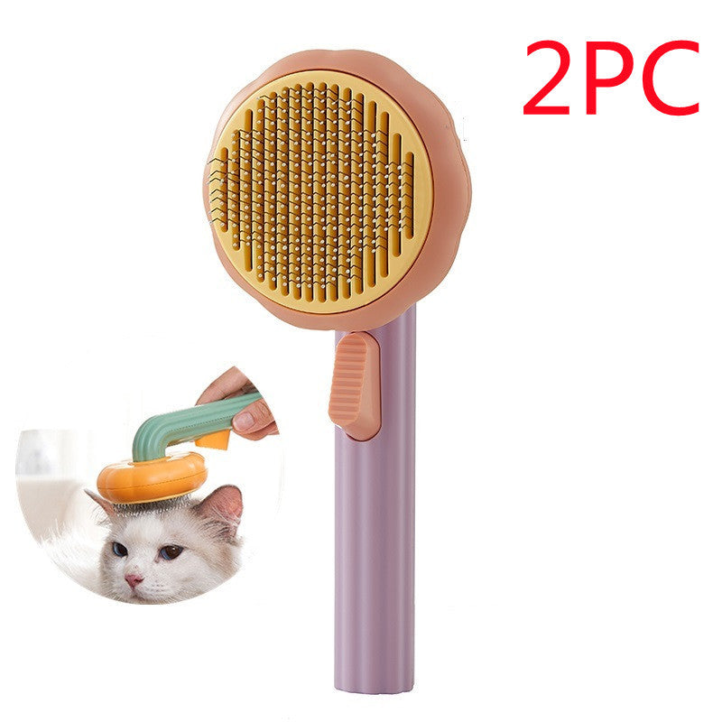 Best Cat Brush for Shedding – Self-Cleaning Looper Comb for Easy Grooming